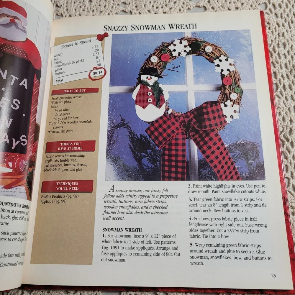 Vtg 1997 'Christmas Gifts Under $10' Clever Crafter Series Leisure Arts